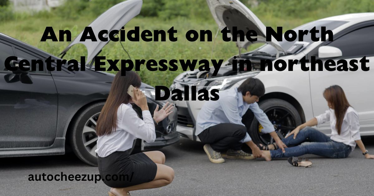 An Accident on the North Central Expressway in northeast Dallas