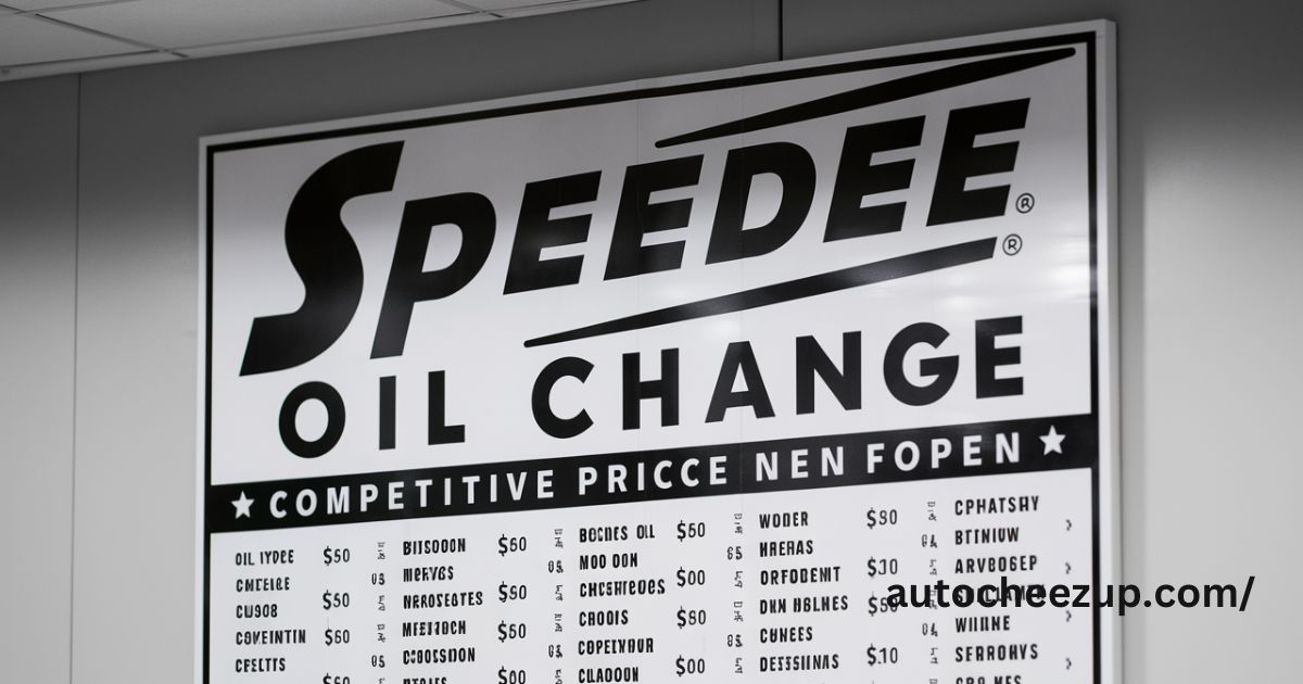 SpeeDee Oil Change Price